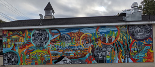 Mural in daylight Mural Work In Progress